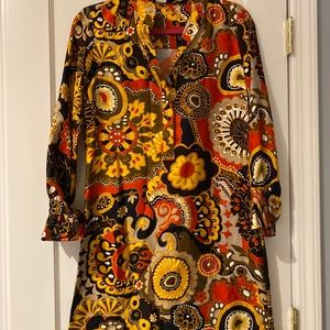 J. Crew Dress - ruffle neck and sleeve detail